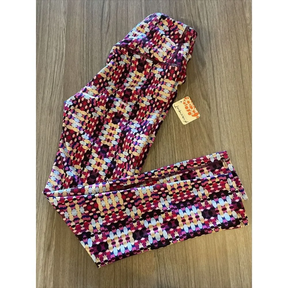 Free People‎ FP Movement Ashford Lose Control Multicolor Print Leggings MSRP $98